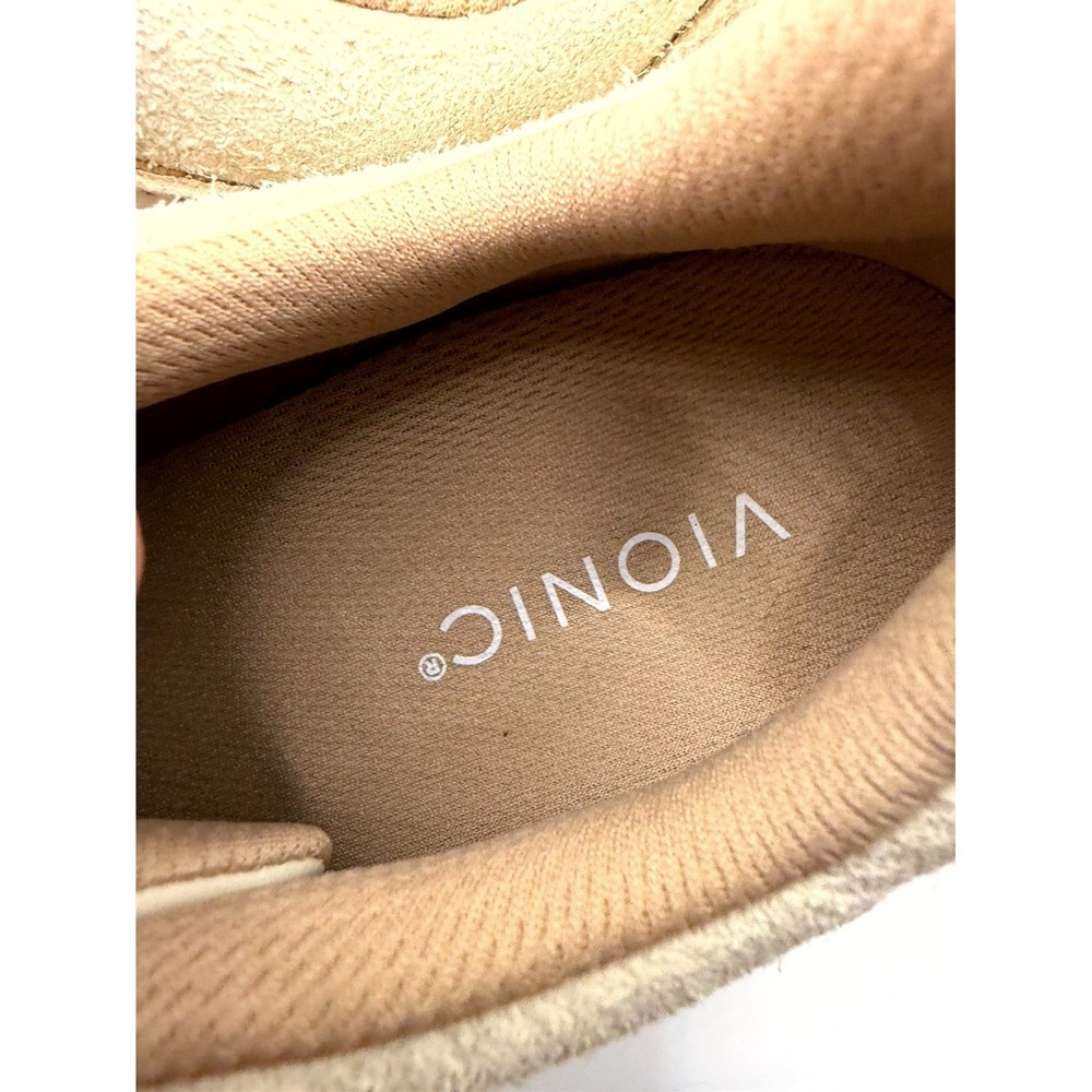 Vionic Nova Women's 8 Sneakers Off White Suede Low Top Lace Up Casual Shoes - Picture 7 of 9